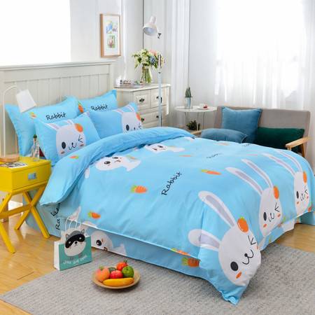 梵田寢具家紡 蘆薈棉床品四件套 床單被套枕套 1.5 1.8 2米標(biāo)準(zhǔn)小清新床上用品圖片大全 郵樂官方網(wǎng)站