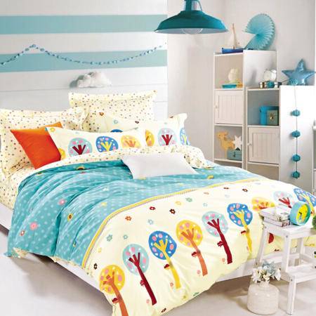 華智家紡 純棉斜紋印花小被罩 單人被罩 新品 夢幻森林圖片大全 郵樂官方網站